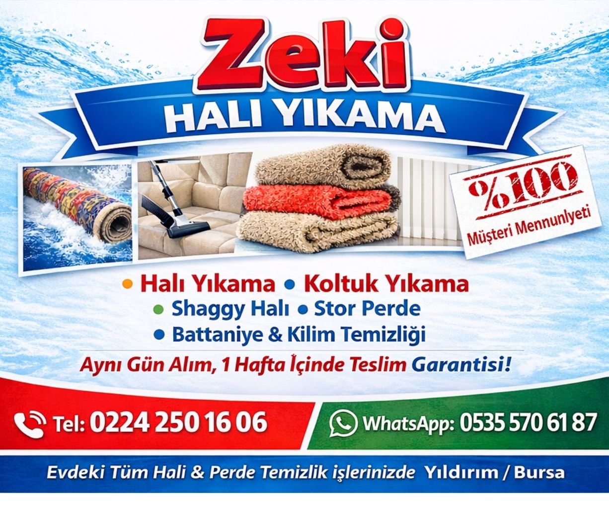 Bursa Mustafakemalpaşa Halı Yıkama